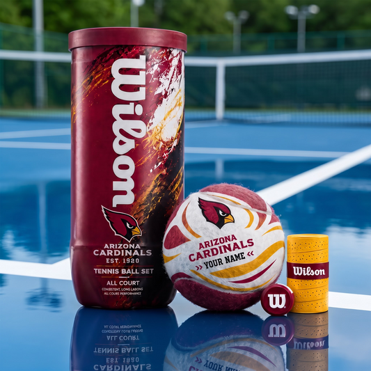 ARI X PREMIUM NFL EXCLUSIVE PERSONALIZED TENNIS BALL SET