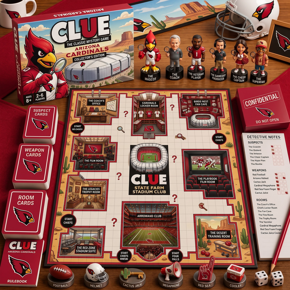 ARI X PREMIUM NFL FOOTBALL CLUE – Ultimate Fan Mystery Game Set