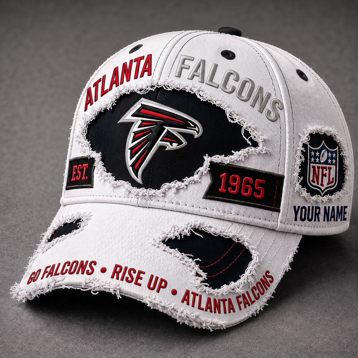 ATL X Premium NFL Classic Distressed Snapback Cap