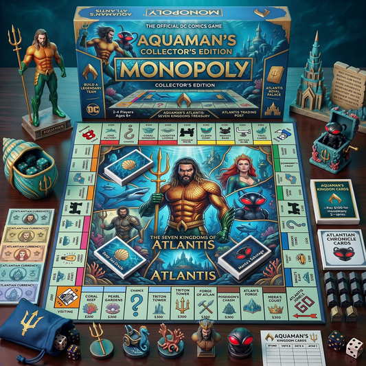 Aquaman_MONOPOLY DCDELUXE SPORTS BOARD GAME PREMIUM COLLECTOR EDITION