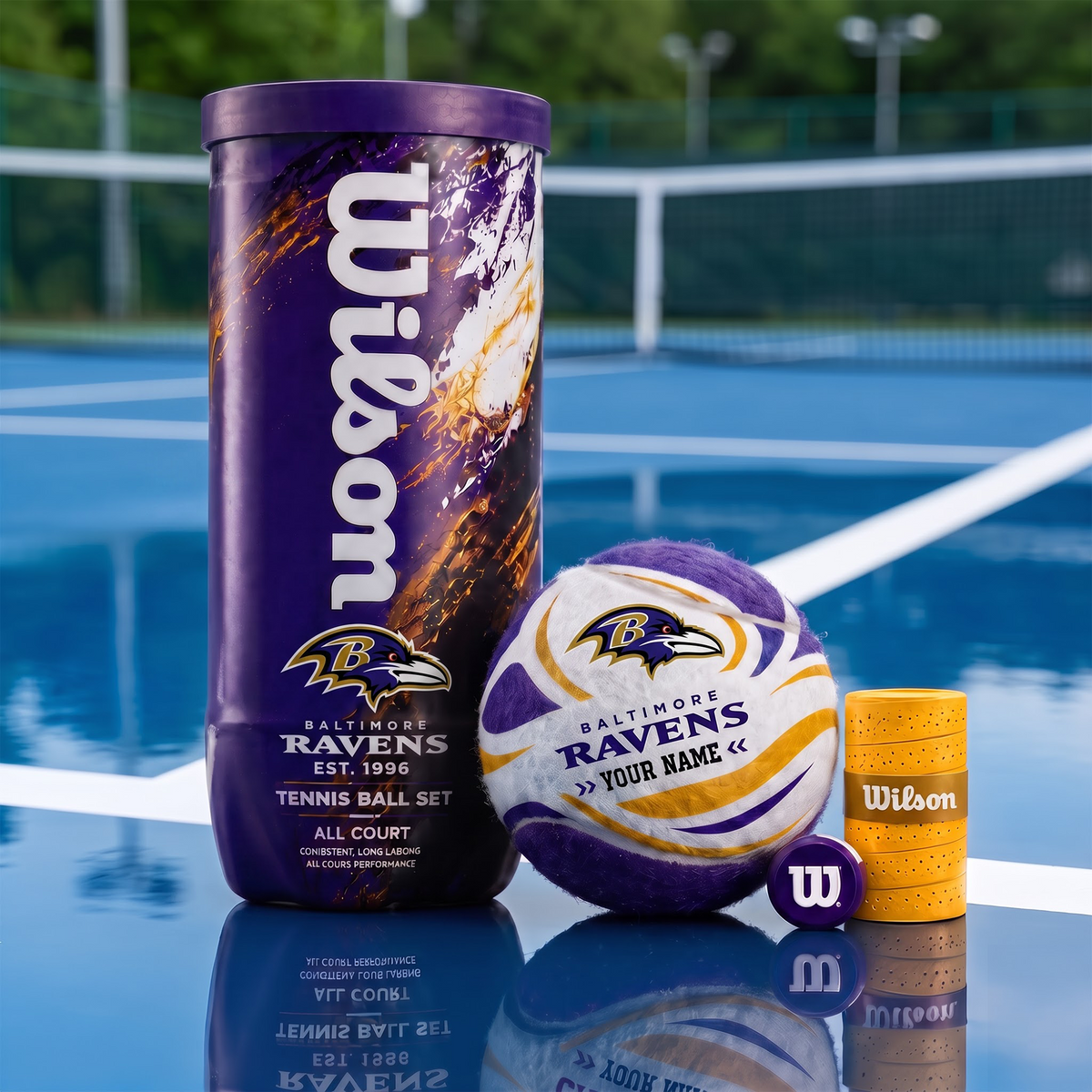 BAL X PREMIUM NFL EXCLUSIVE PERSONALIZED TENNIS BALL SET