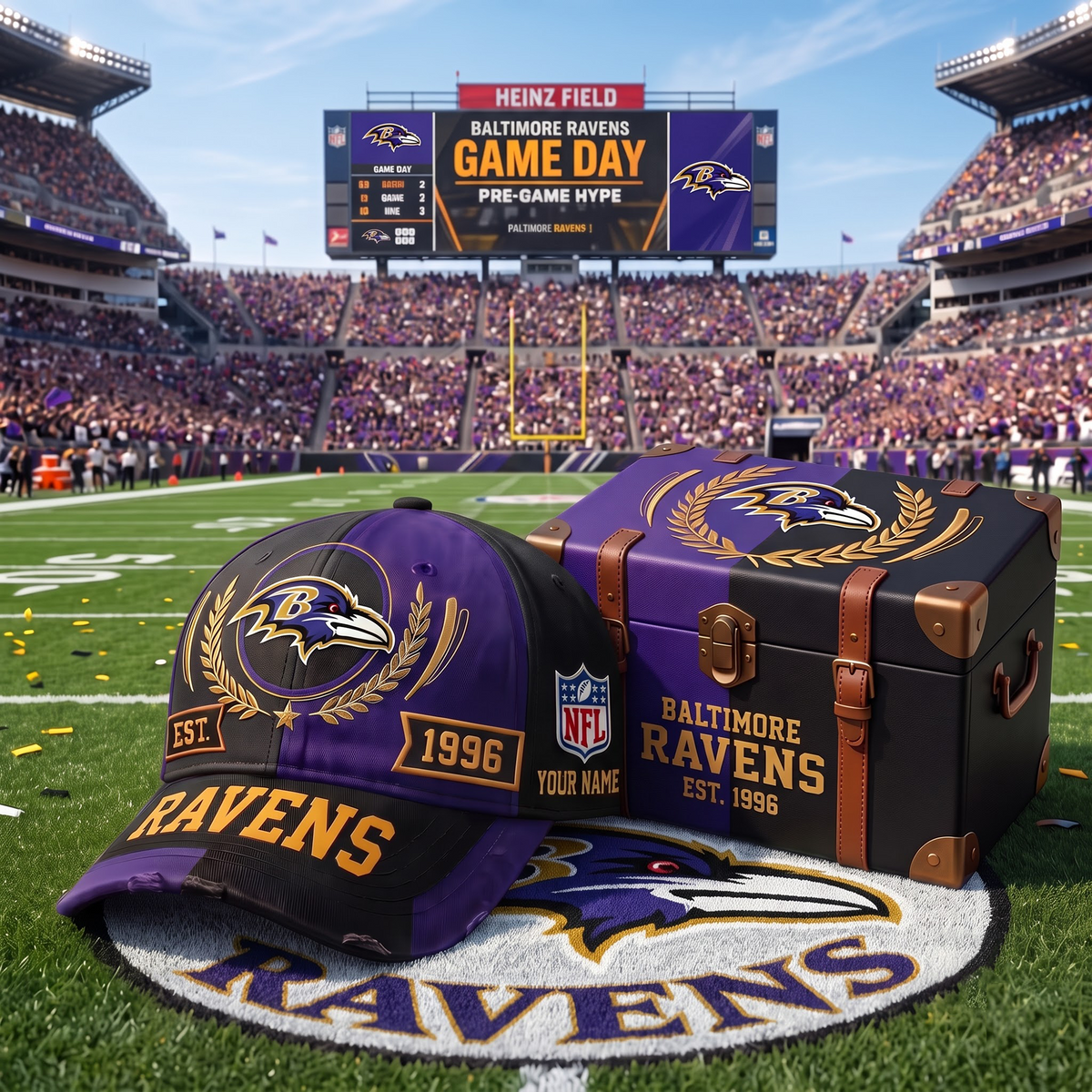 BAL X Premium NFL Fan Cap & Collector Box Set – Custom Name Edition