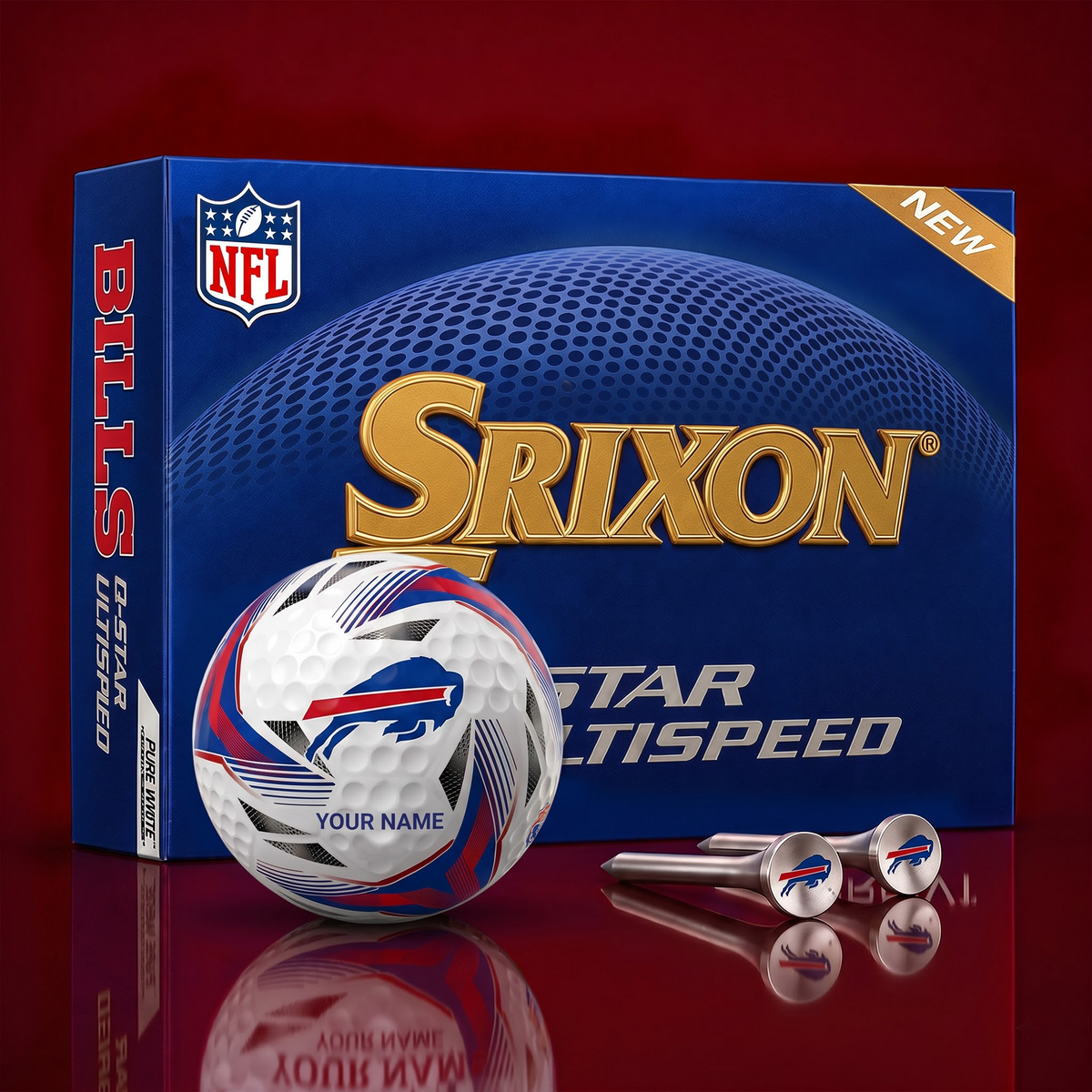 BB_NFL Football Fan Signature Golf Ball Set  Personalized Edition