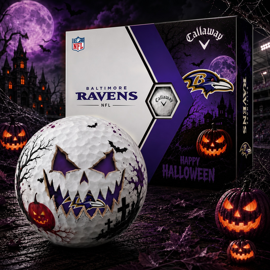 BR_NFL Monster Skull Halloween Golf Balls Gift Box 1808