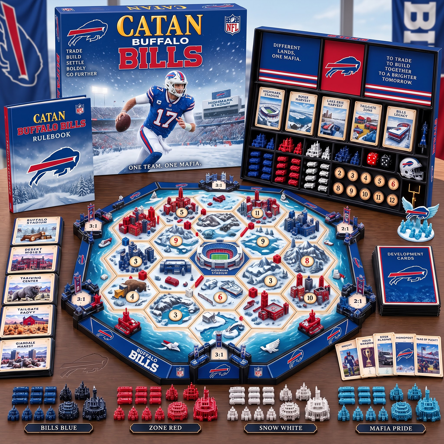 BUF X NFL Premium Strategy Board Game