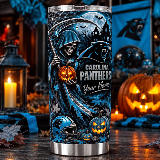 CAR X NFL Halloween Horror Tumbler – Personalized Your Name Edition