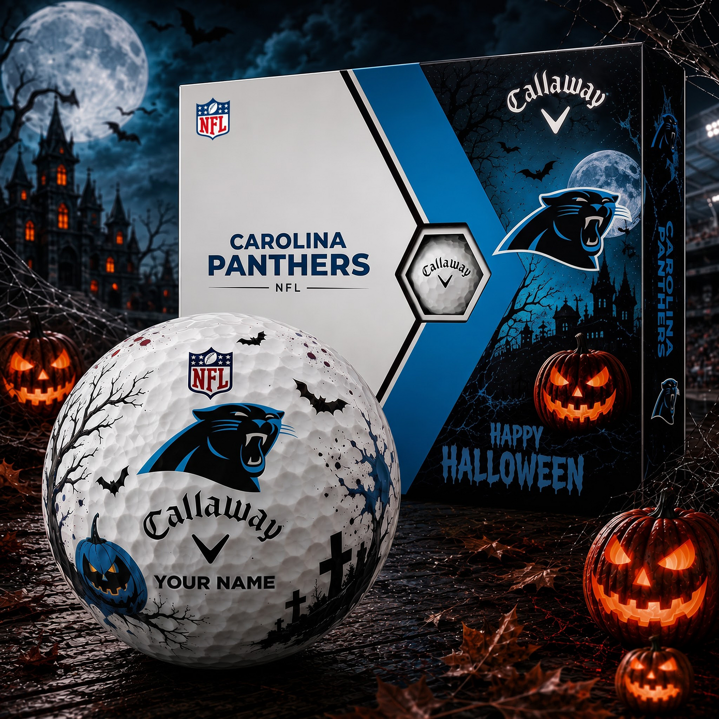 CAR X Premium NFL Halloween Golf Ball Limited Edition
