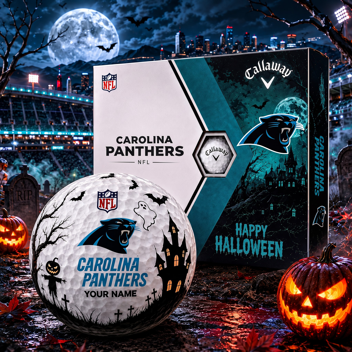 CAR X Premium NFL Halloween Golf Ball Limited Edition V2 1208