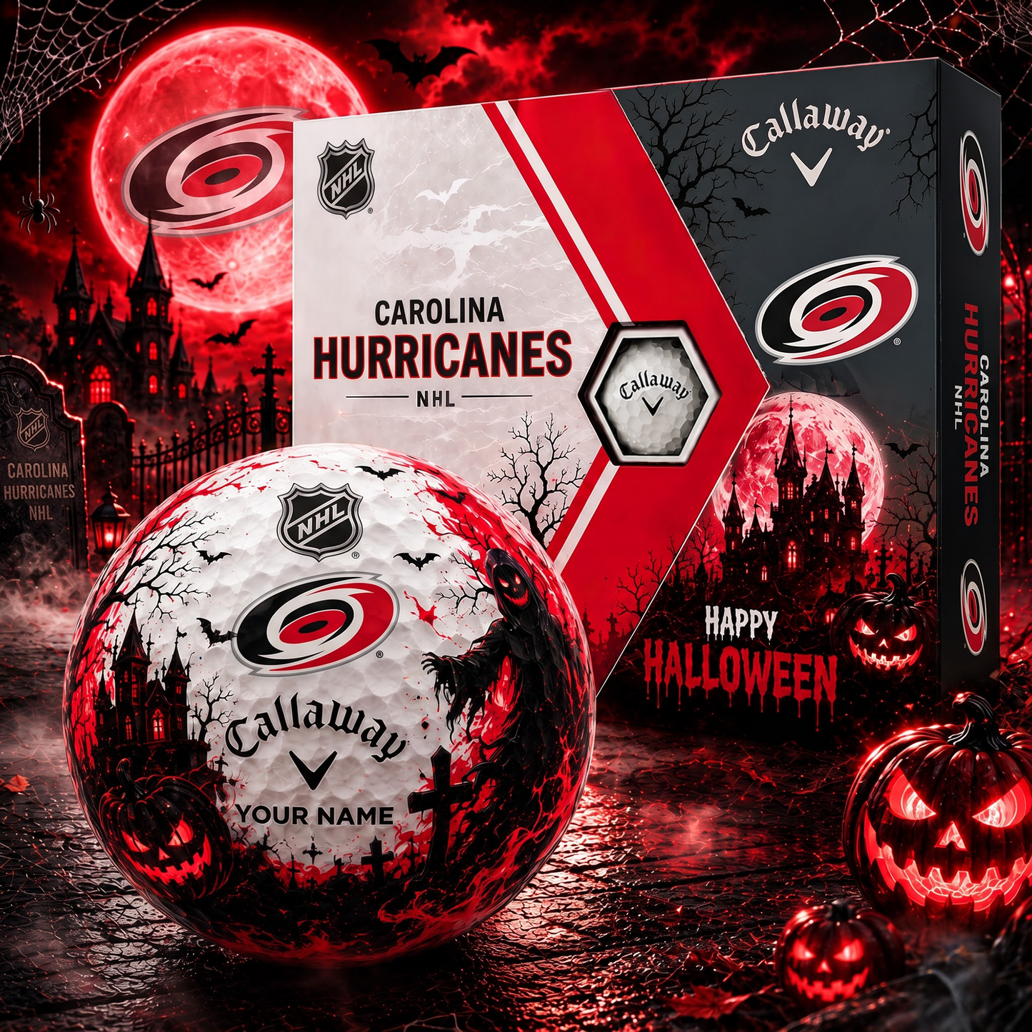 CAR X Premium NHL Halloween Golf Ball Limited Edition V3