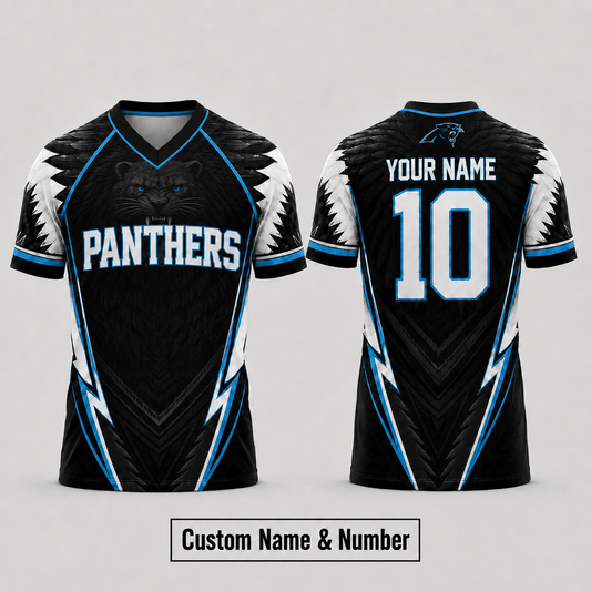 CAR x  NFL Premium Custom Name And Number Jersey For Fierce Football Fans