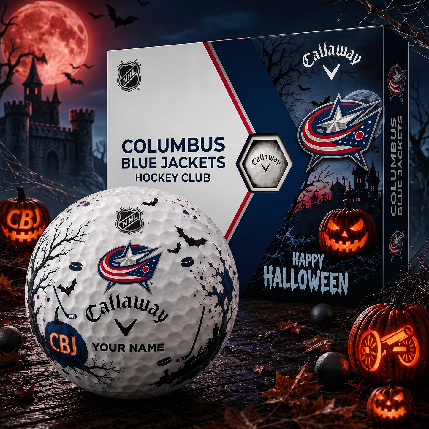CBJ X Premium NHL Halloween Golf Ball Limited Edition