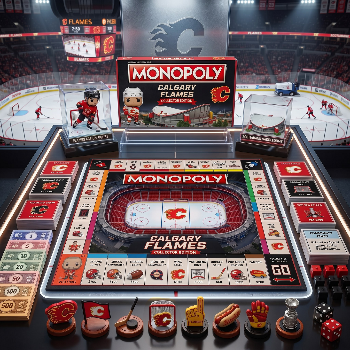 CF_PREMIUM MONOPOLY NHL COLLECTOR’S EDITION BOARD GAME