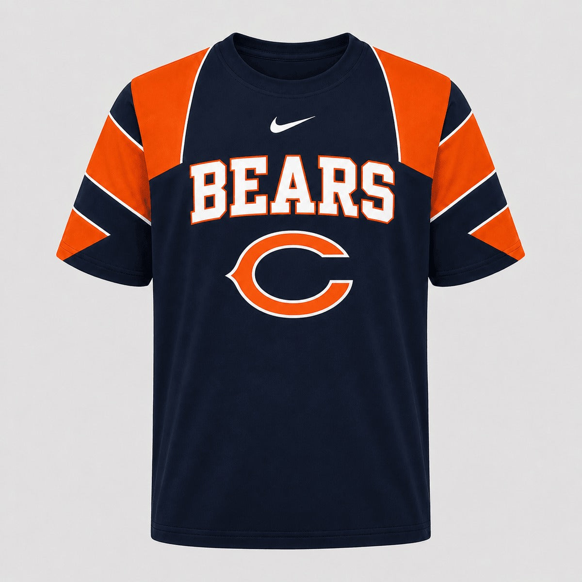 CHI Premium NFL Game Day Spirit Vintage Graphic Tee Tailgate T-Shirt