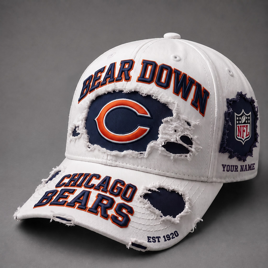 CHI X NFL PREMIUM PERSONALIZED CAP FOR GAME DAY