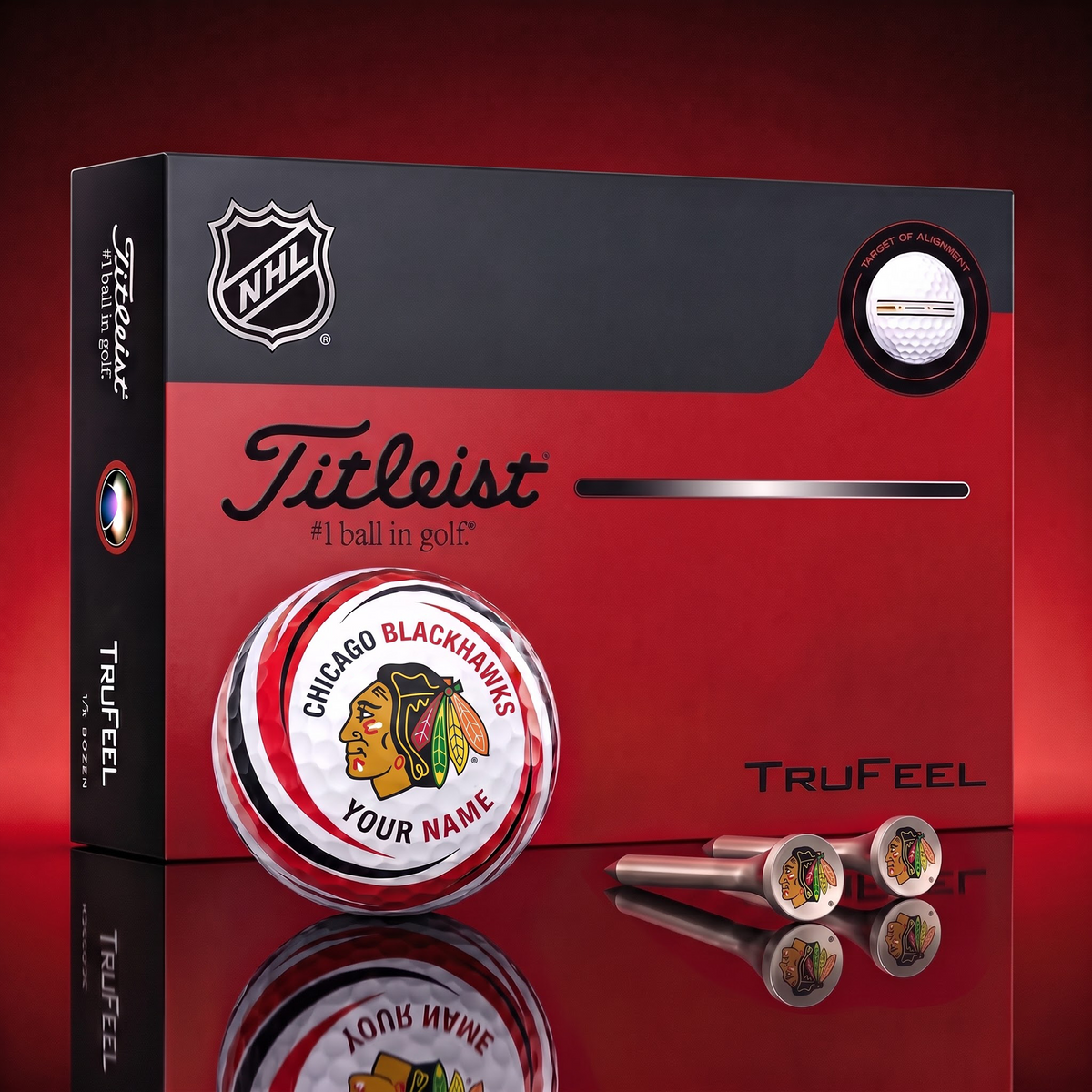 CHI X SIGNATURE NHL DELUXE PERSONALIZED GOLF BALL SET – PREMIUM EDITION