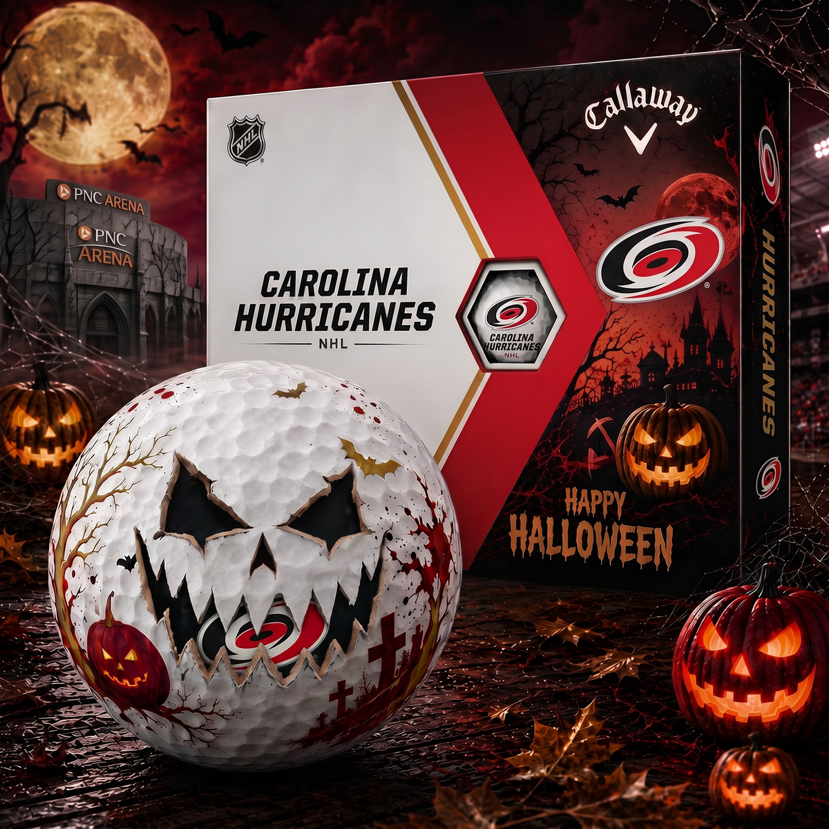 CH_NHL Monster Skull Halloween Golf Balls Gift Box V2 1808