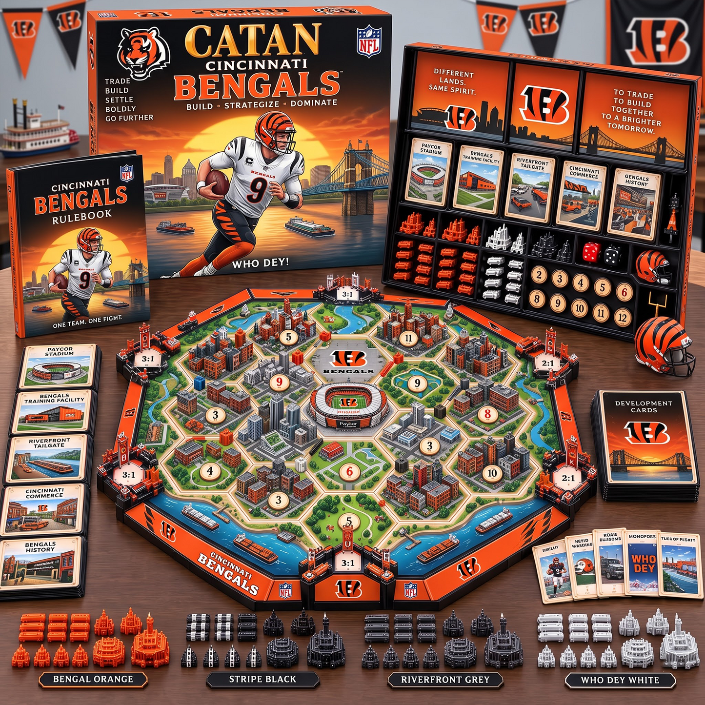 CIN X NFL Premium Strategy Board Game