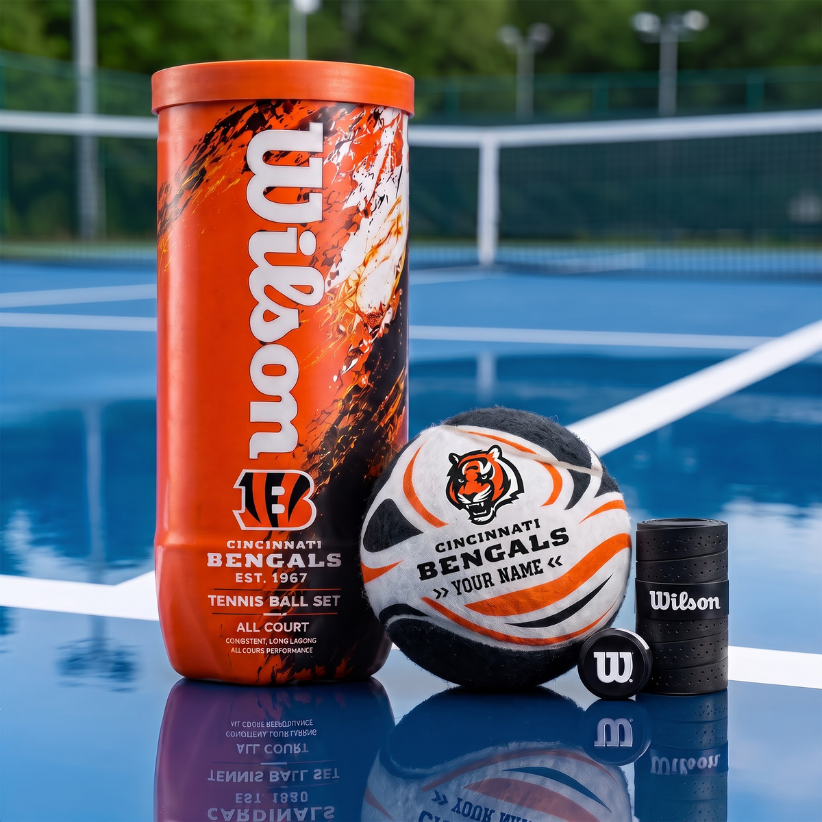 CIN X PREMIUM NFL EXCLUSIVE PERSONALIZED TENNIS BALL SET