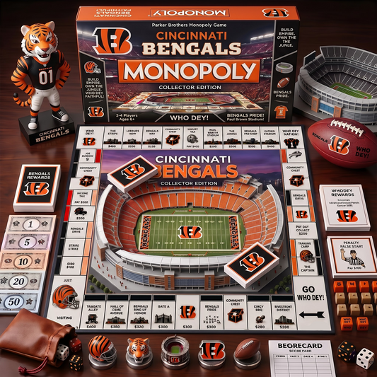 CIN_MONOPOLY NFL DELUXE SPORTS BOARD GAME PREMIUM COLLECTOR EDITION