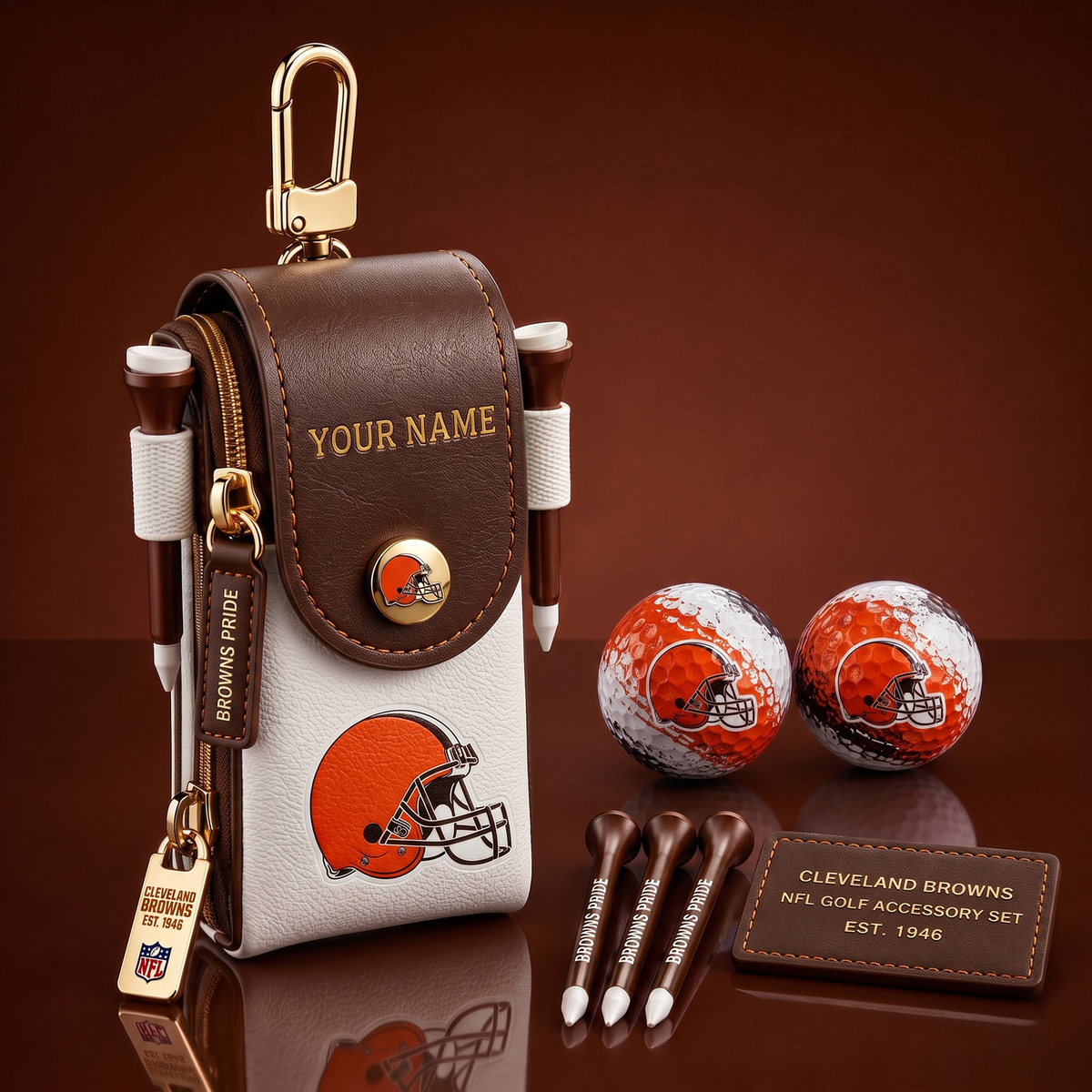 CLE X Exclusive Custom NFL Fan Golf Essentials 1808 NAK NHT