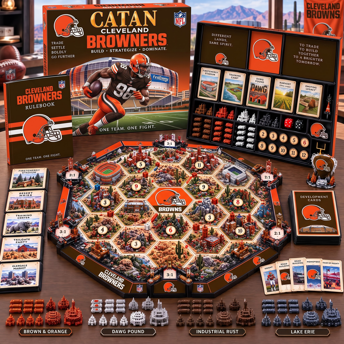 CLE X NFL Premium Strategy Board Game