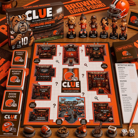 CLE X PREMIUM NFL FOOTBALL CLUE – Ultimate Fan Mystery Game Set