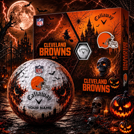 CLE X Premium NFL Halloween Golf Ball Limited Edition V2