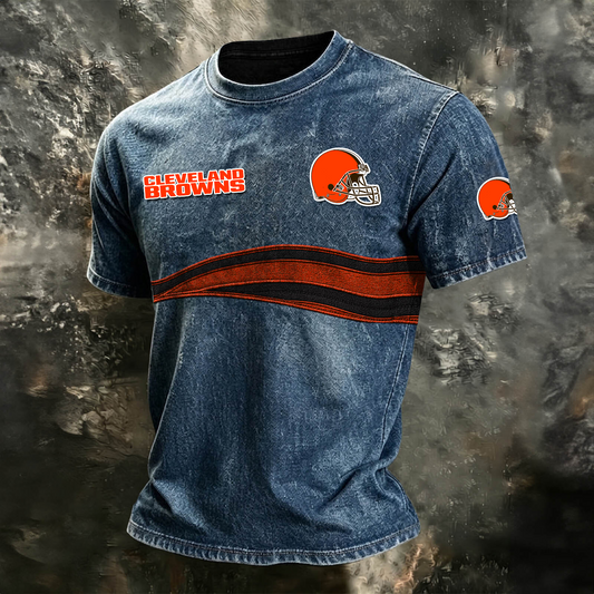 CLE x NFL Washed Cotton Retro Men's T-shirt