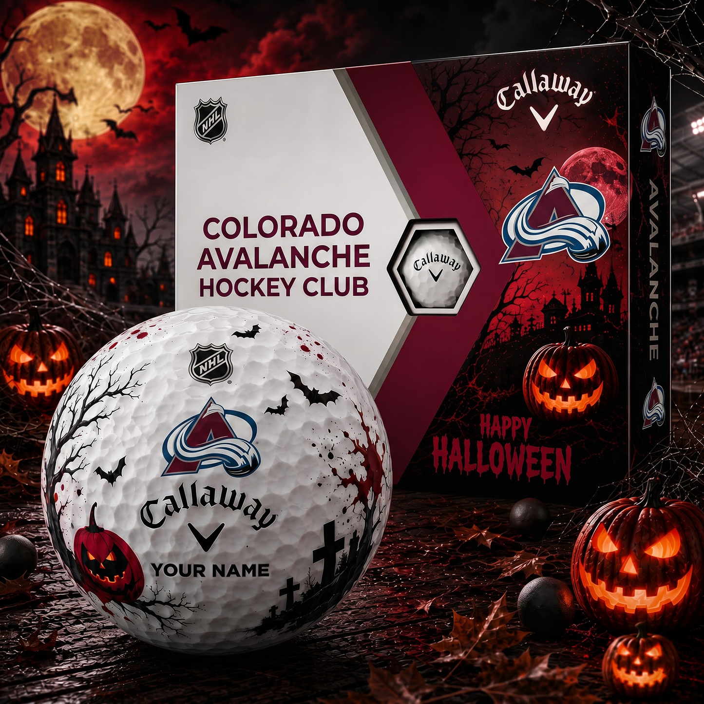 COL X Premium NHL Halloween Golf Ball Limited Edition