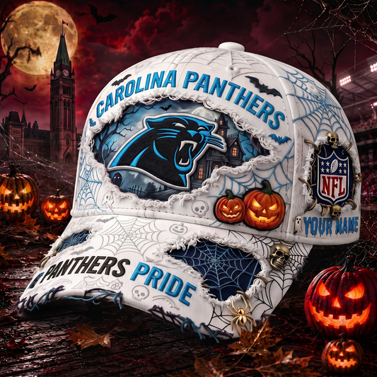 CP_NFL Premium Haunted House Themed 3D Distressed-Effect Baseball Cap