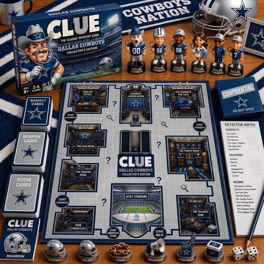 DAL X PREMIUM NFL FOOTBALL CLUE – Ultimate Fan Mystery Game Set