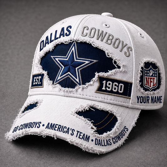DAL X Premium NFL Classic Distressed Snapback Cap