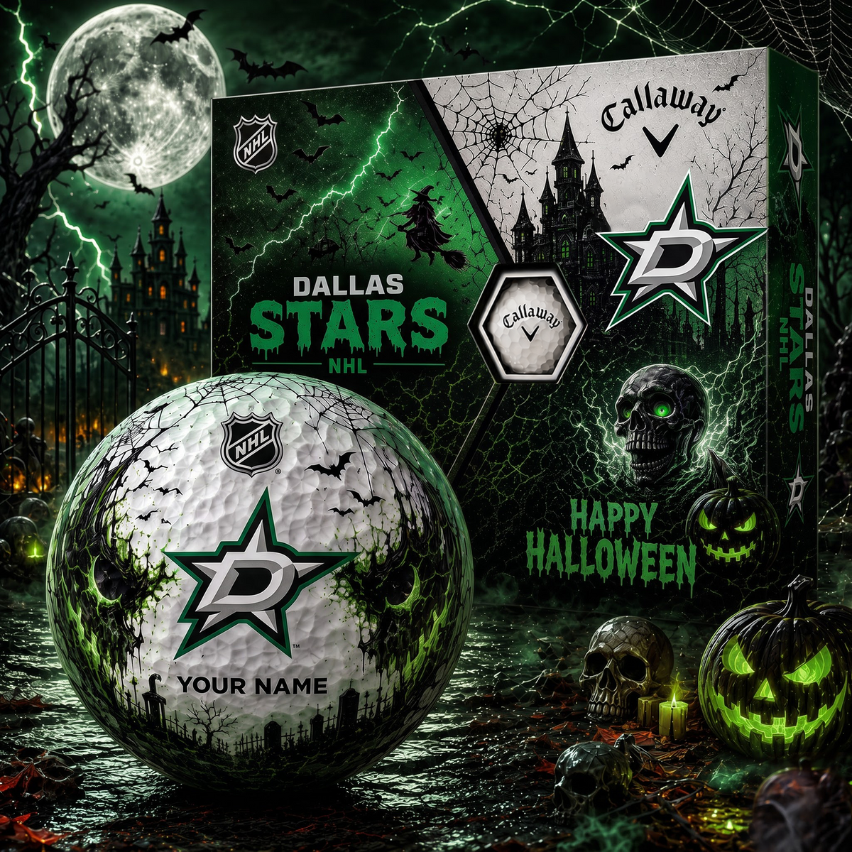 DAL X Premium NHL Halloween Golf Ball Limited Edition V2