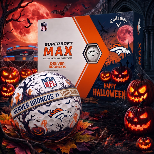 DB_Premium NFL Team Halloween Golf Balls Set - Spooky Halloween Gift Box
