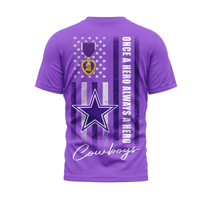 DC Premium National Purple Hear Day 3D Shirt  300626