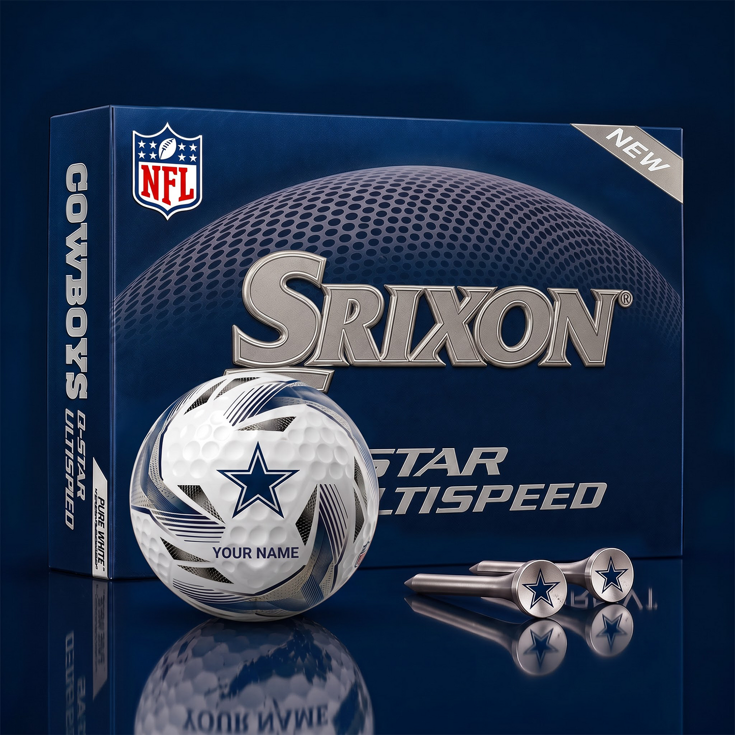 DC_NFL Football Fan Signature Golf Ball Set  Personalized Edition