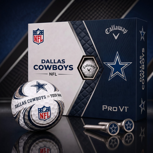 DC_PREMIUM NFL PERSONALIZED PRO V2 GOLF BALL SET COLLECTOR EDITION 1808