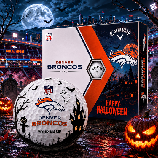DEN X Premium NFL Halloween Golf Ball Limited Edition V2 1208