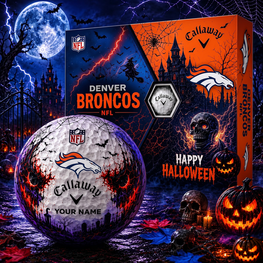 DEN X Premium NFL Halloween Golf Ball Limited Edition V2