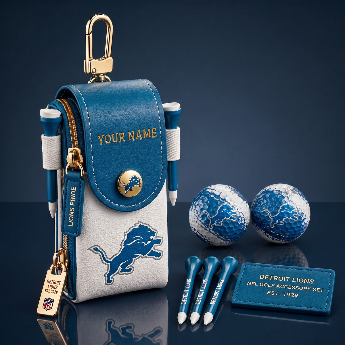 DET X Exclusive Custom NFL Fan Golf Essentials 1808 NAK NHT