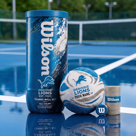 DET X PREMIUM NFL EXCLUSIVE PERSONALIZED TENNIS BALL SET