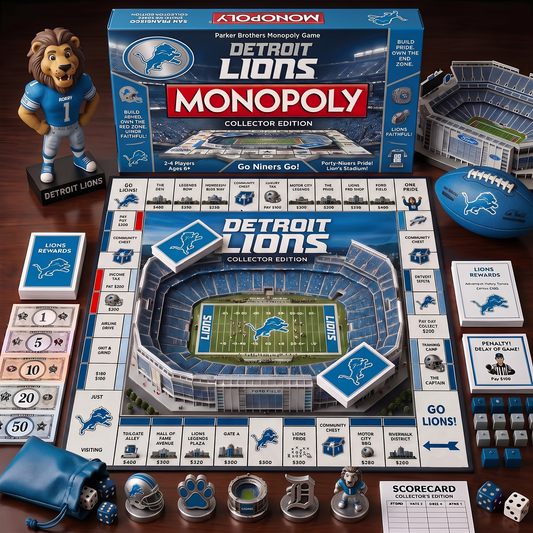 DL_MONOPOLY NFL DELUXE SPORTS BOARD GAME PREMIUM COLLECTOR EDITION