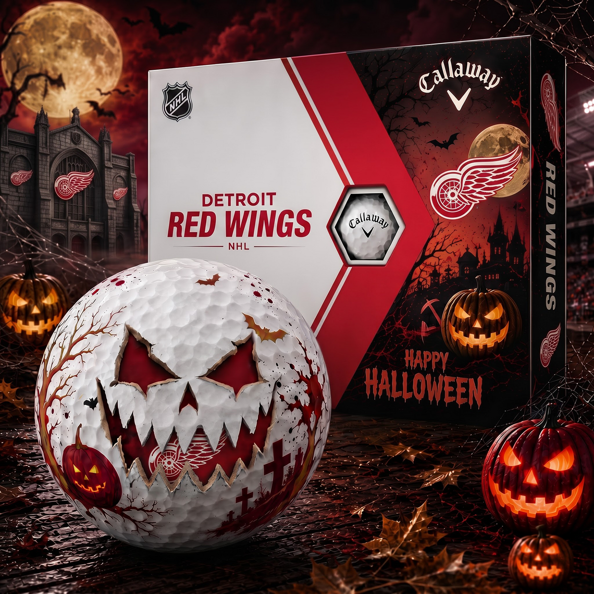 DRW_NHL Monster Skull Halloween Golf Balls Gift Box V2 1808