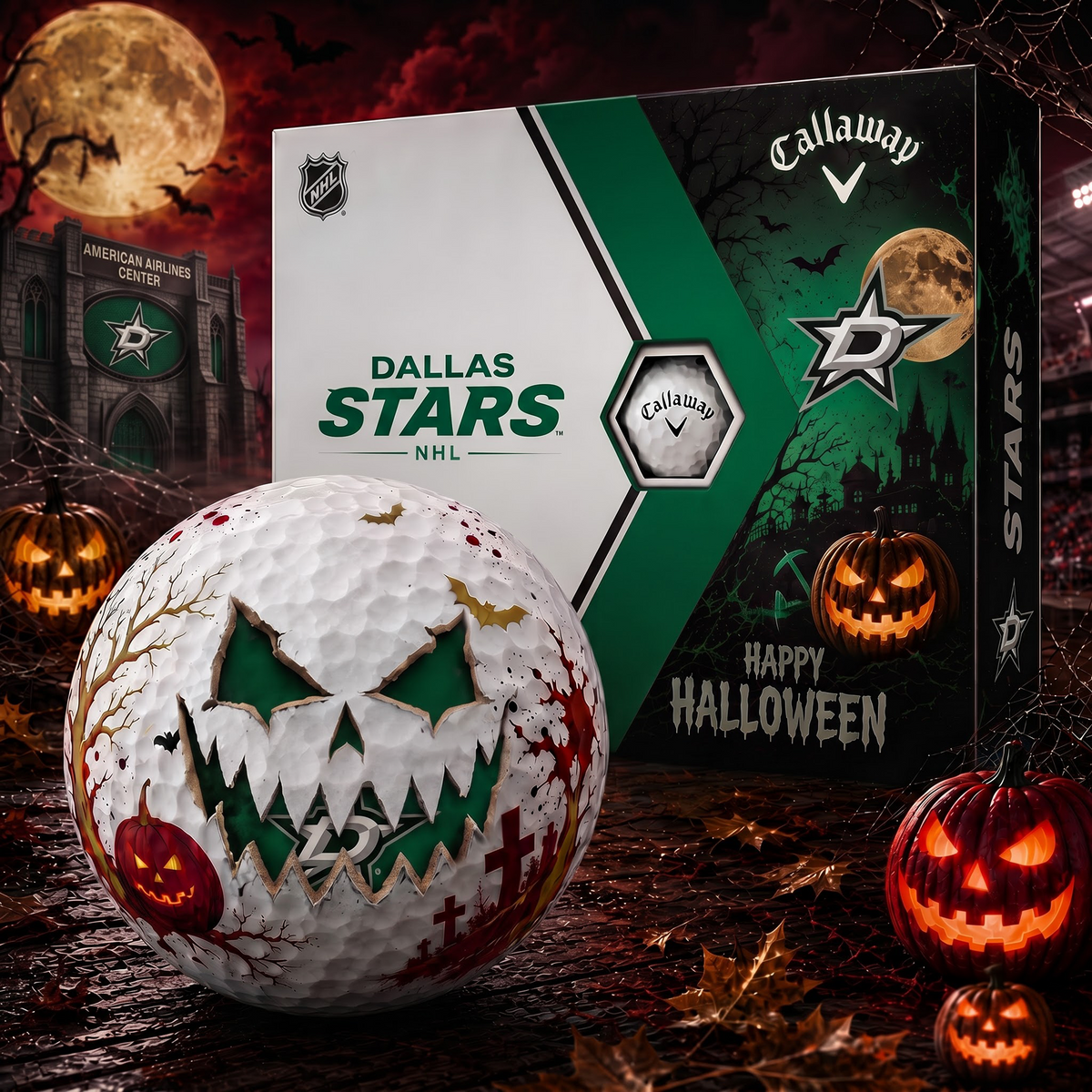 DS_NHL Monster Skull Halloween Golf Balls Gift Box V2 1808