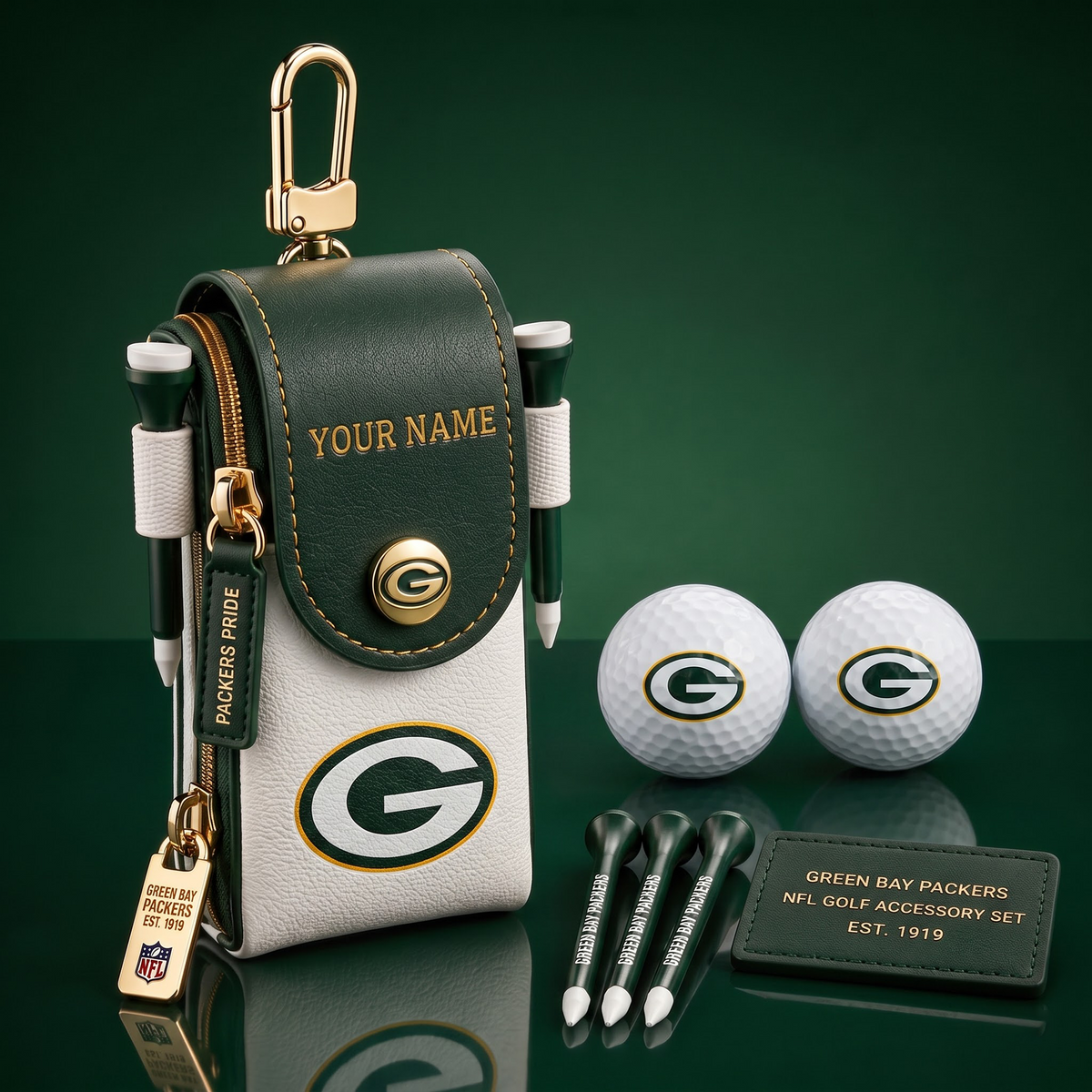 GB X Exclusive Custom NFL Fan Golf Essentials 1808 NAK NHT