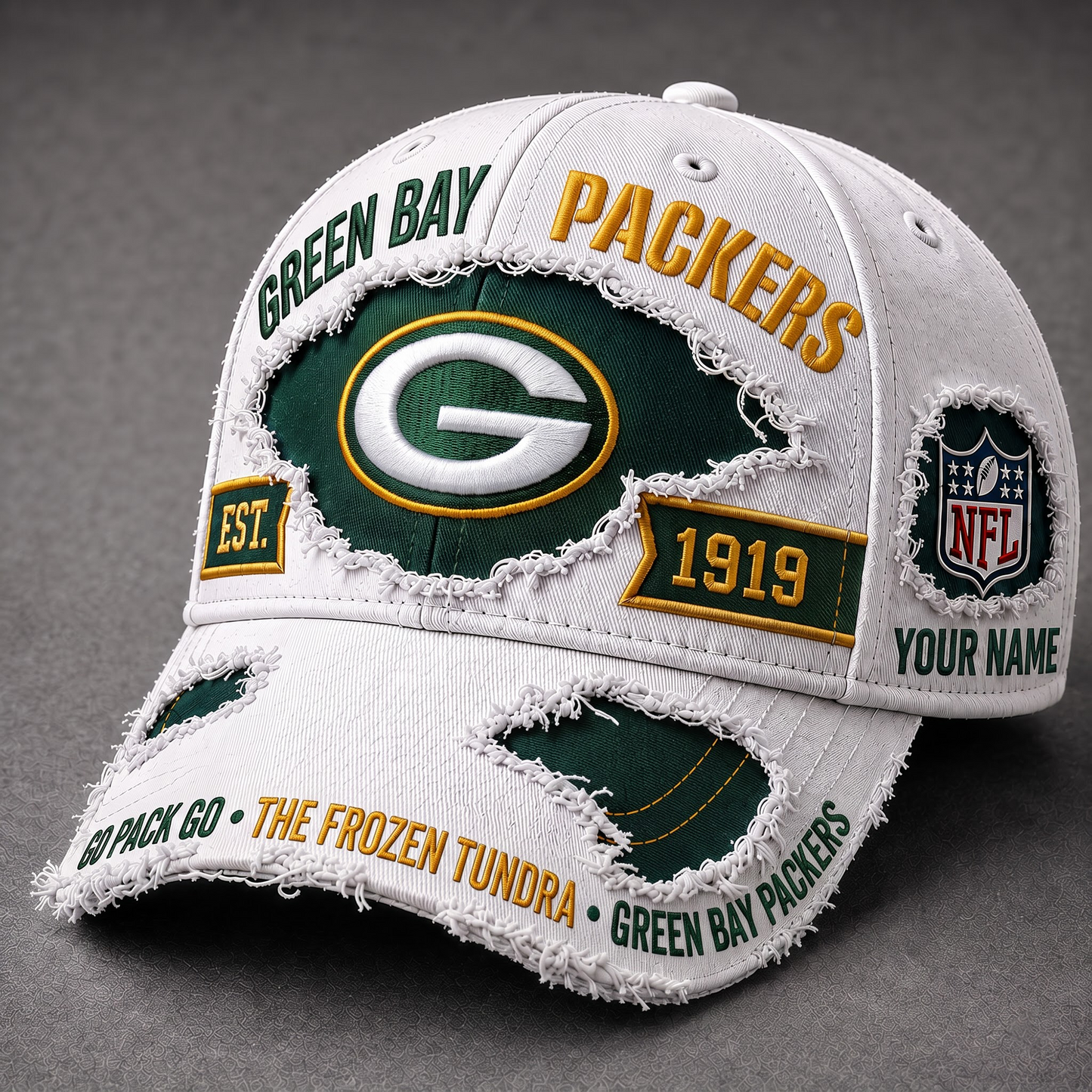 GB X Premium NFL Classic Distressed Snapback Cap
