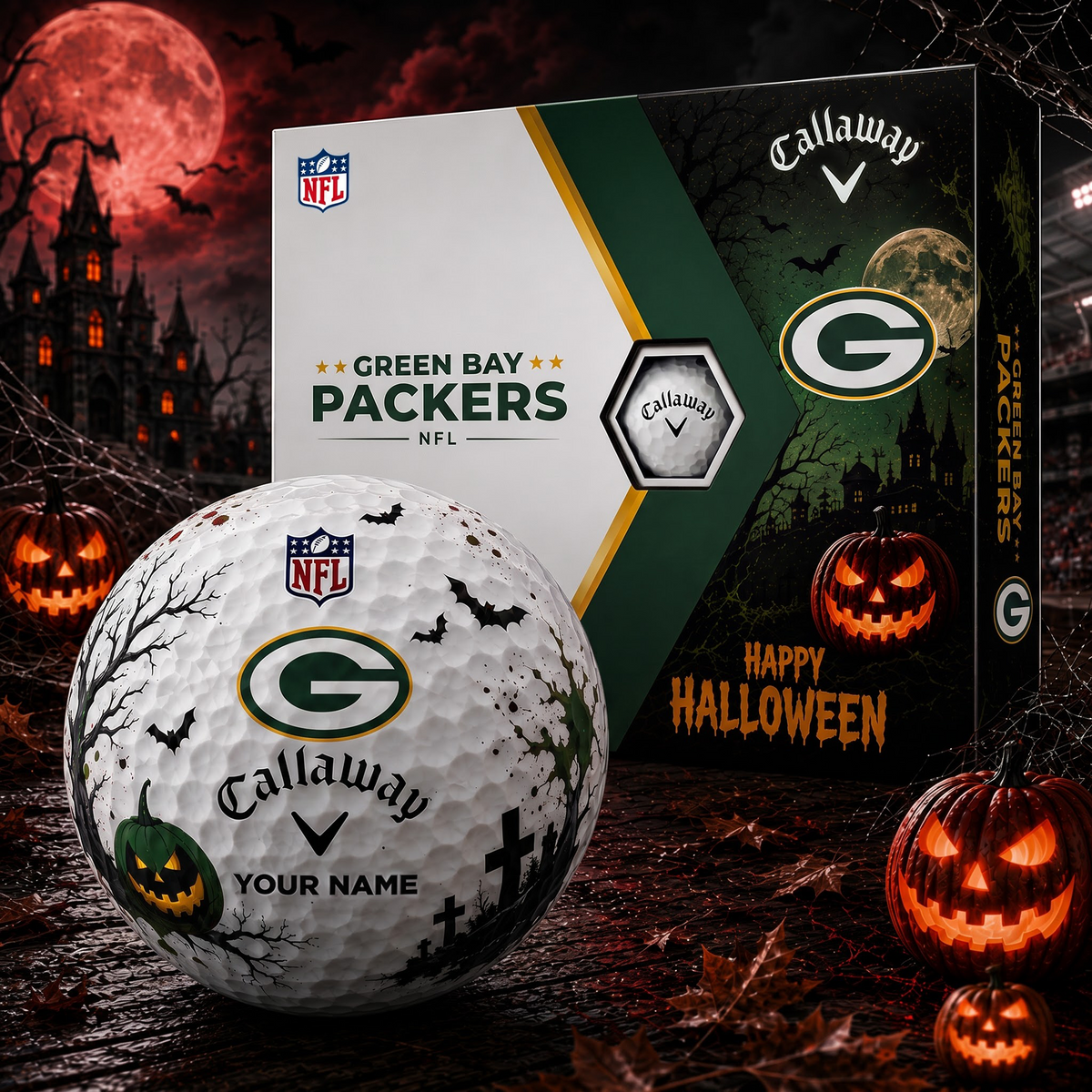 GB X Premium NFL Halloween Golf Ball Limited Edition