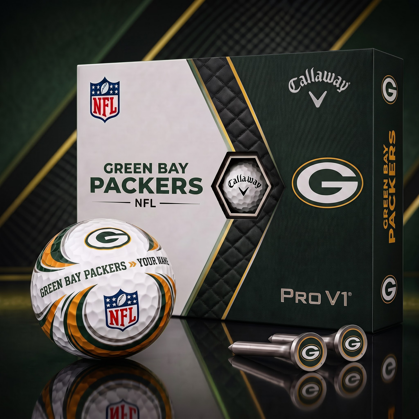GBP_PREMIUM NFL PERSONALIZED PRO V2 GOLF BALL SET COLLECTOR EDITION 1808