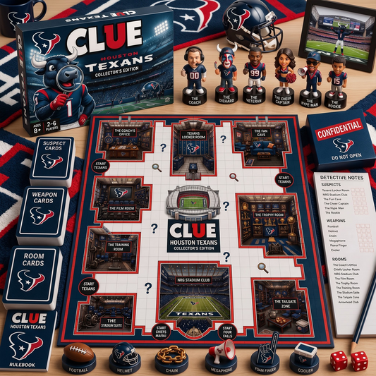 HOU X PREMIUM NFL FOOTBALL CLUE – Ultimate Fan Mystery Game Set