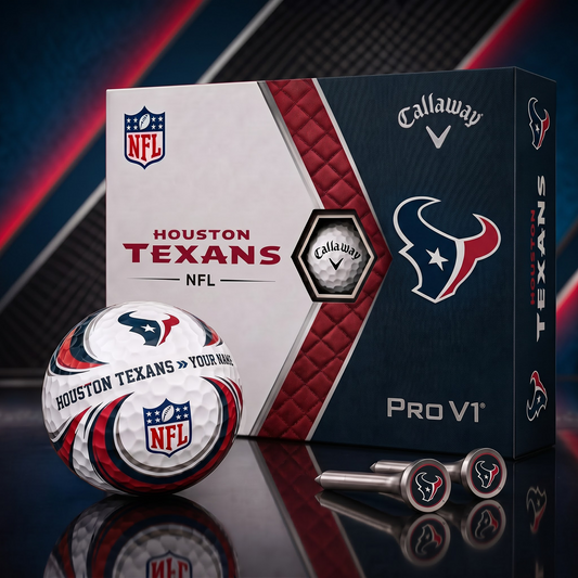HT_PREMIUM NFL PERSONALIZED PRO V2 GOLF BALL SET COLLECTOR EDITION 1808